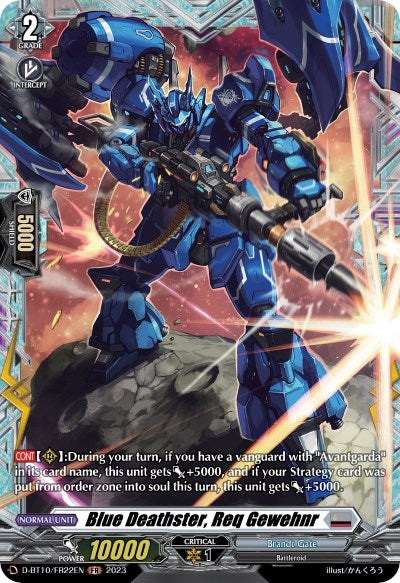 Blue Deathster Req Gewehnr (FR) (1022) [D-BT10] - Cardfight Vanguard Single
