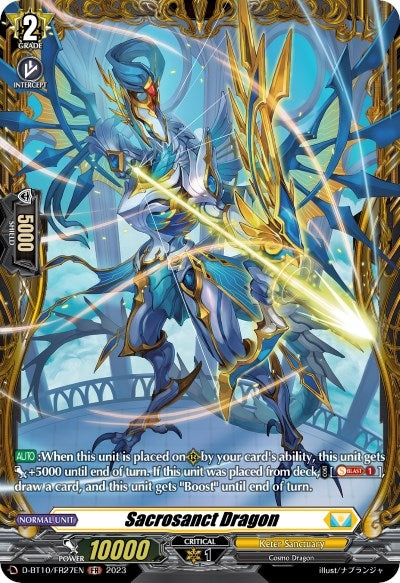 Sacrosanct Dragon (FR) (1027) [D-BT10] - Cardfight Vanguard Single