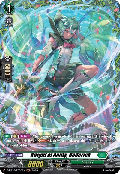 Knight of Amity Roderick (FR) (1035) [D-BT10] - Cardfight Vanguard Single
