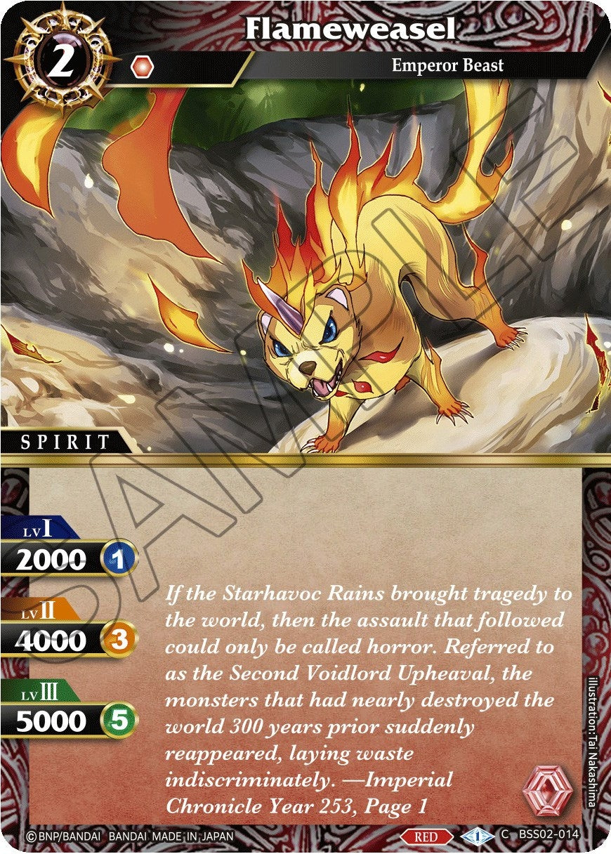 Flameweasel (2014) [BSS02] - Battle Spirits Saga Single