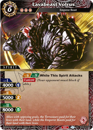 Lavabeast Volrus (2013) [BSS02] - Battle Spirits Saga Single