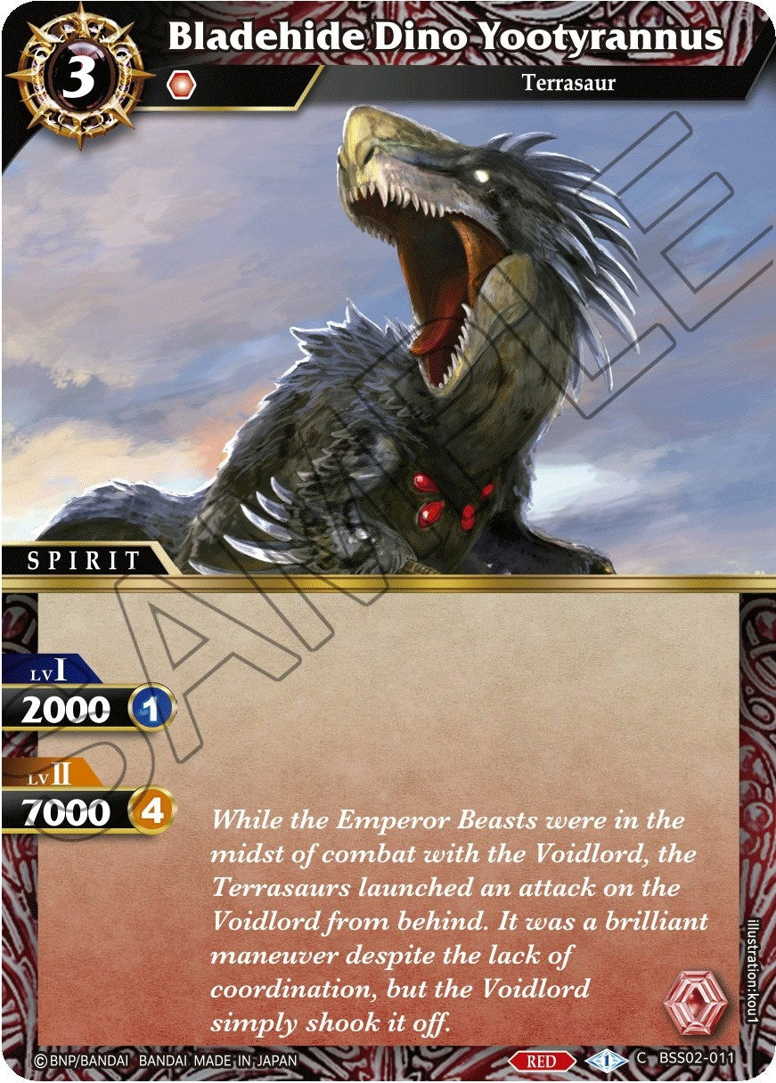 Bladehide Dino Yootyrannus (2011) [BSS02] - Battle Spirits Saga Single