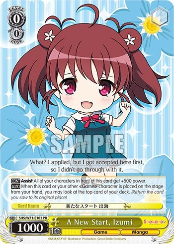 A New Start Izumi (71101) [SHS/W71] - Weiss Schwarz Single