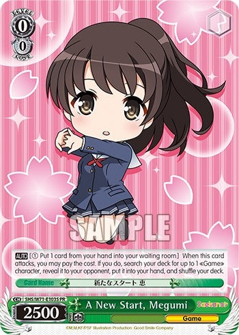 A New Start Megumi (Foil) (71103) [SHS/W71] - Weiss Schwarz Single