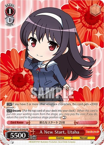 A New Start Utaha (Foil) (71104) [SHS/W71] - Weiss Schwarz Single