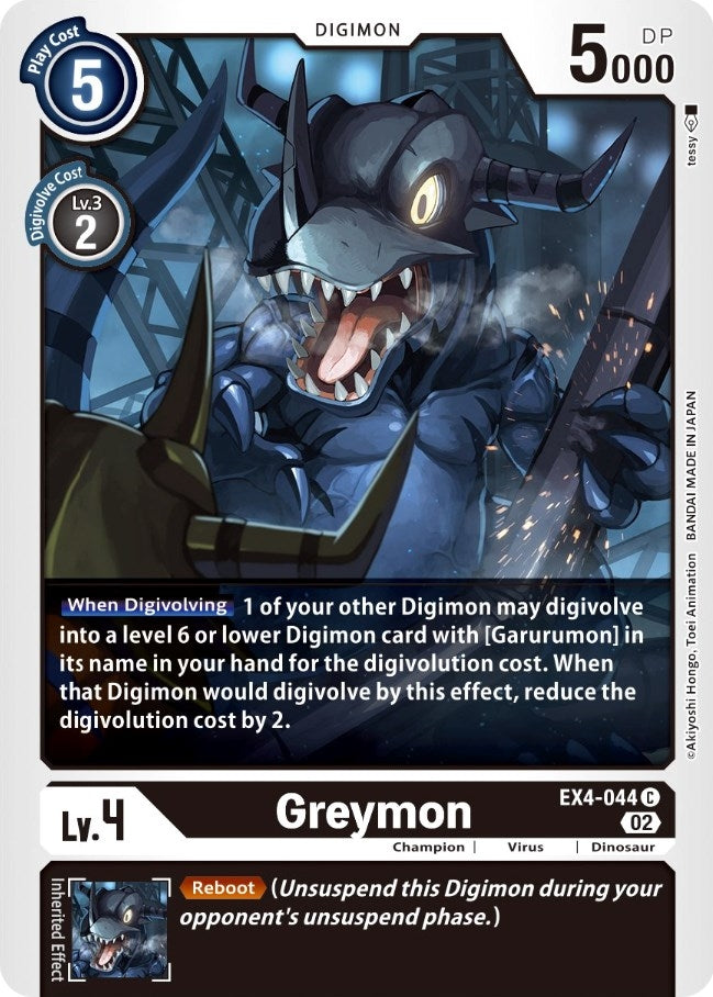Greymon - EX4-044 (4044) [EX04] - Digimon Card Game Single