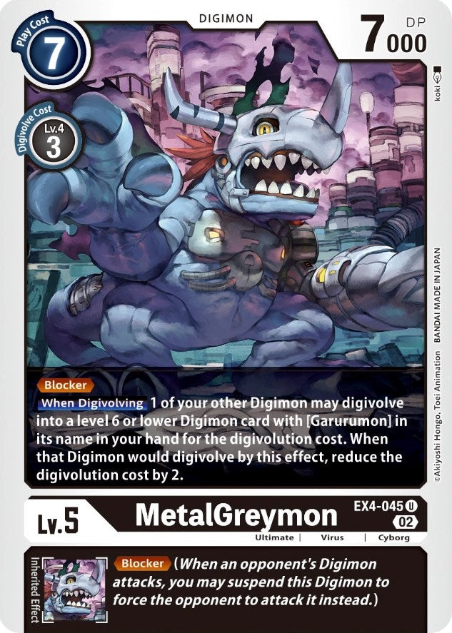 MetalGreymon - EX4-045 (4045) [EX04] - Digimon Card Game Single