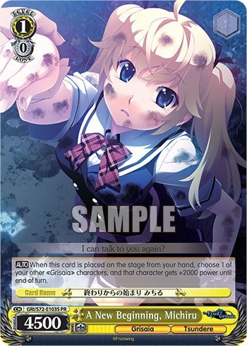 A New Beginning Michiru (Foil) (72103) [GRI/S72] - Weiss Schwarz Single