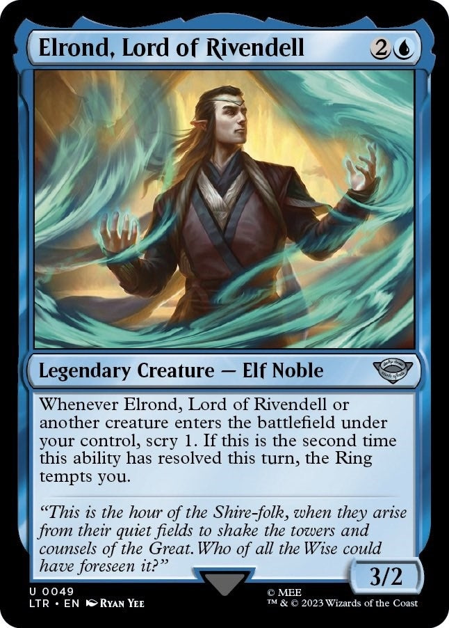 Elrond Lord of Rivendell (49) [LTR] - MTG Single
