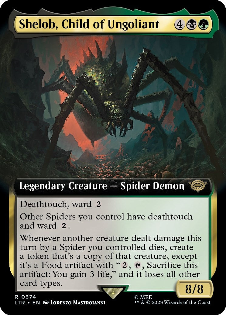 Shelob Child of Ungoliant (Extended Art) (374) [LTR] - MTG Single