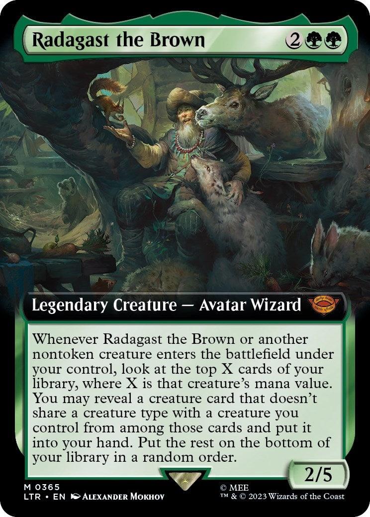 Radagast the Brown (Extended Art) (365) [LTR] - MTG Single