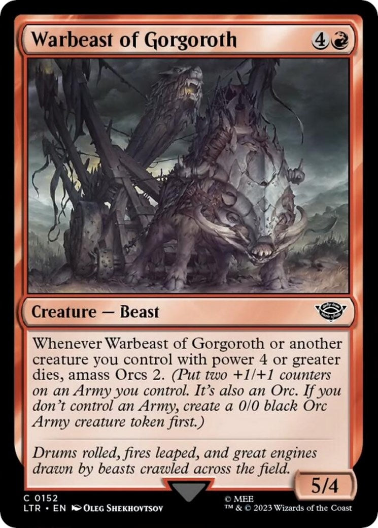 Warbeast of Gorgoroth (152) [LTR] - MTG Single