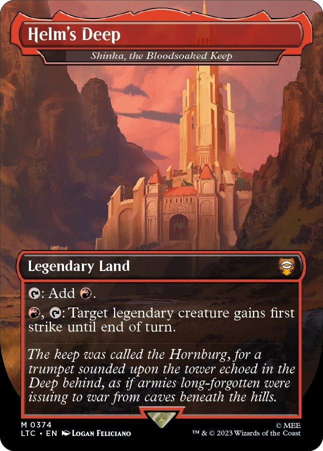 Helm’s Deep - Shinka the Bloodsoaked Keep (374) [LTC] - MTG Single