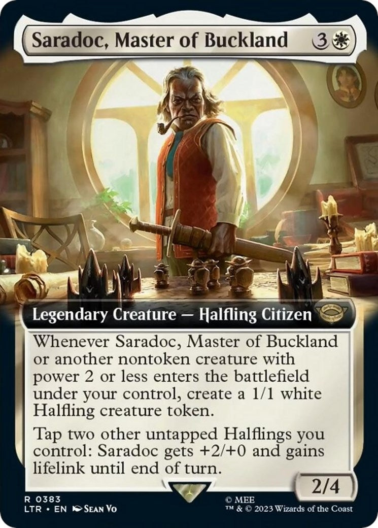 Saradoc Master of Buckland (Extended Art) (383) [LTR] - MTG Single