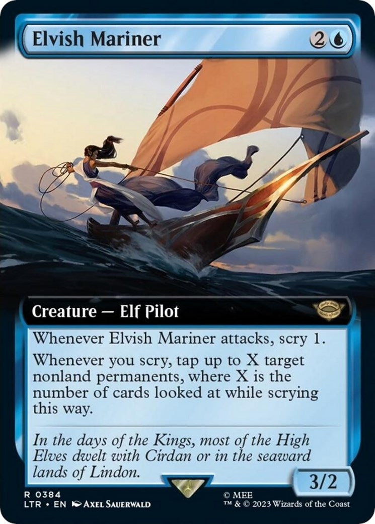 Elvish Mariner (Extended Art) (384) [LTR] - MTG Single
