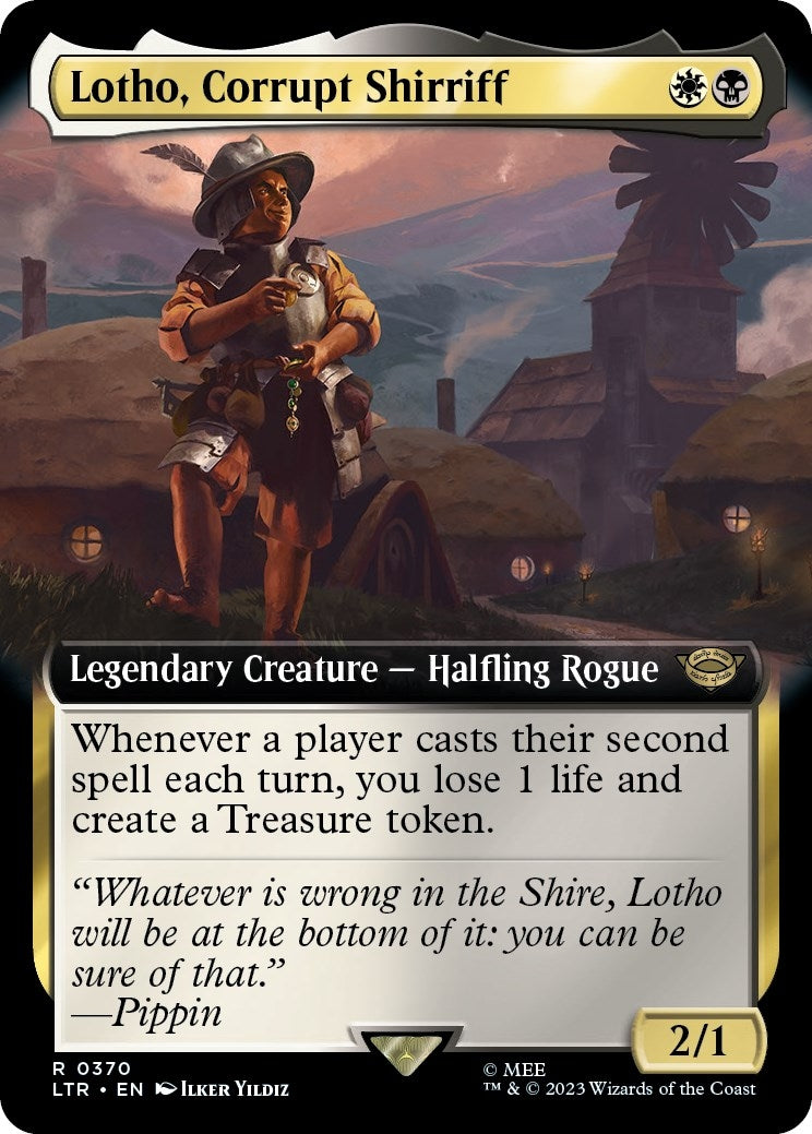 Lotho Corrupt Shirriff (Extended Art) (370) [LTR] - MTG Single