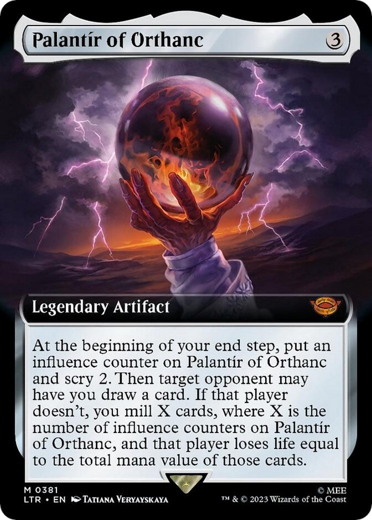 Palantir of Orthanc (Extended Art) (381) [LTR] - MTG Single
