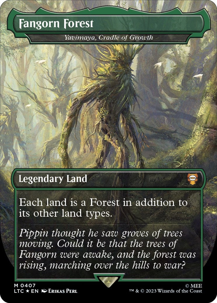 Fangorn Forest - Yavimaya Cradle of Growth (Surge Foil) (407) [LTC] - MTG Single
