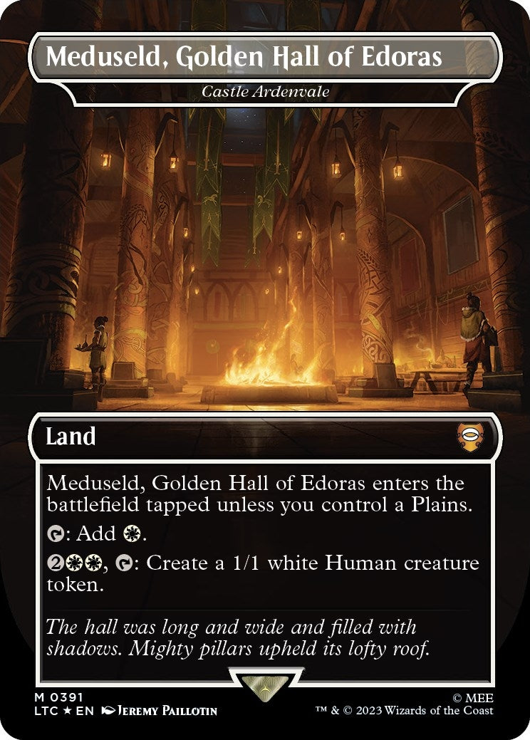Meduseld Golden Hall of Edoras - Castle Ardenvale (Surge Foil) (391) [LTC] - MTG Single