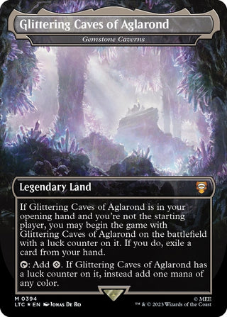 Glittering Caves of Aglarond - Gemstone Caverns (Surge Foil) (394) [LTC] - MTG Single