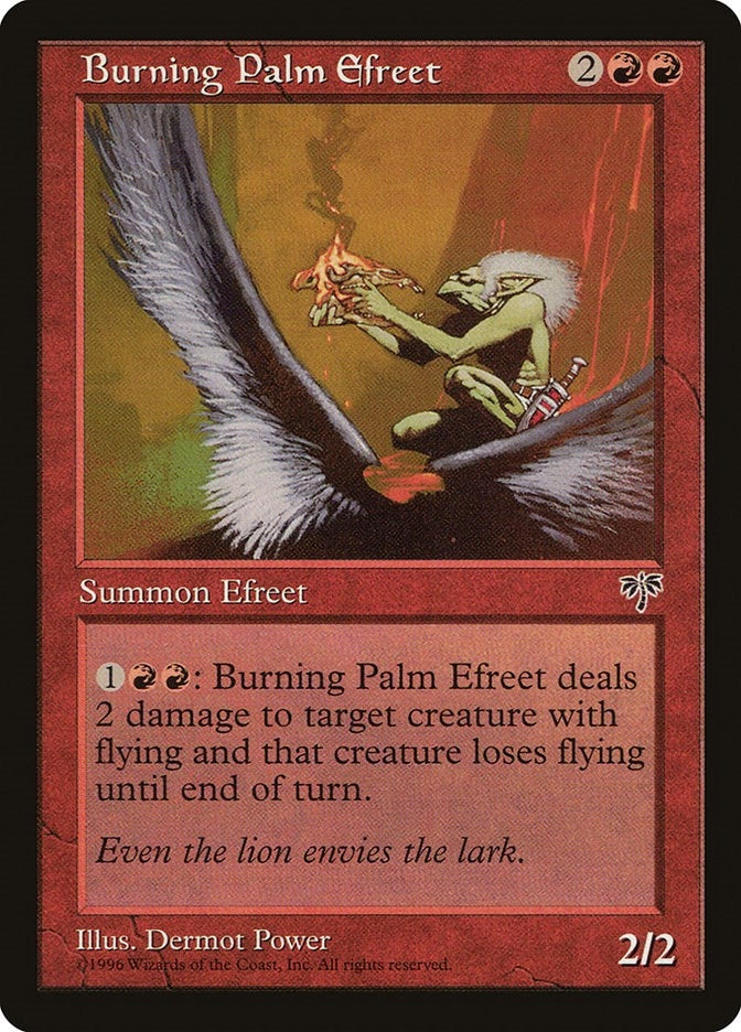 Burning Palm Efreet [MIR] - MTG Single