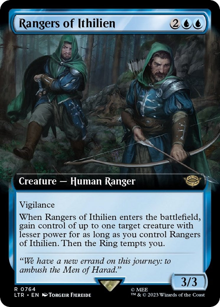 Rangers of Ithilien (Extended Art) (Surge Foil) (764) [LTR] - MTG Single