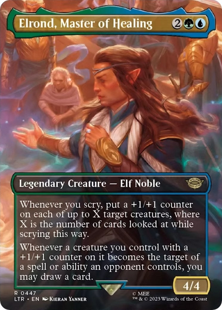 Elrond Master of Healing (Borderless) (447) [LTR] - MTG Single