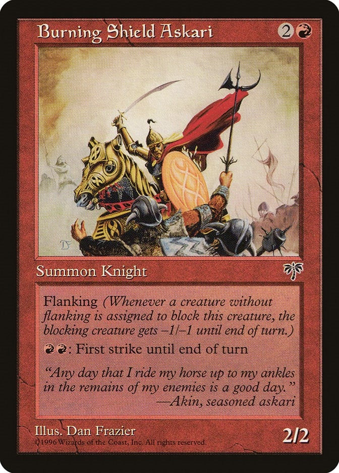 Burning Shield Askari [MIR] - MTG Single