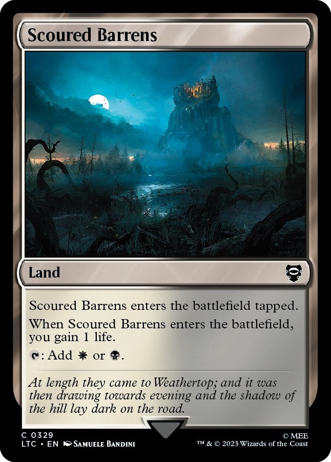Scoured Barrens (329) [LTC] - MTG Single