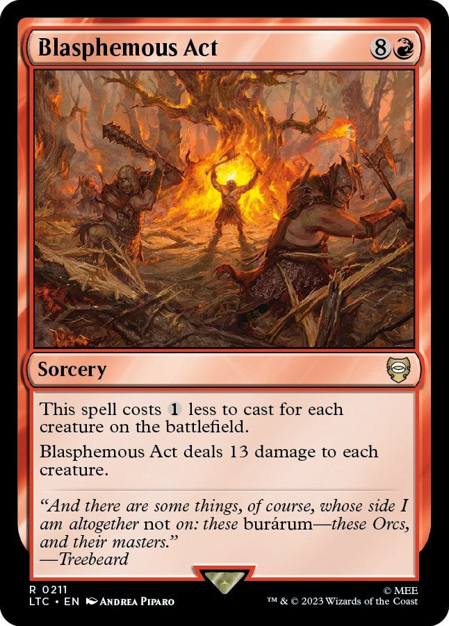 Blasphemous Act (211) [LTC] - MTG Single