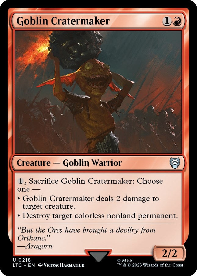Goblin Cratermaker (218) [LTC] - MTG Single
