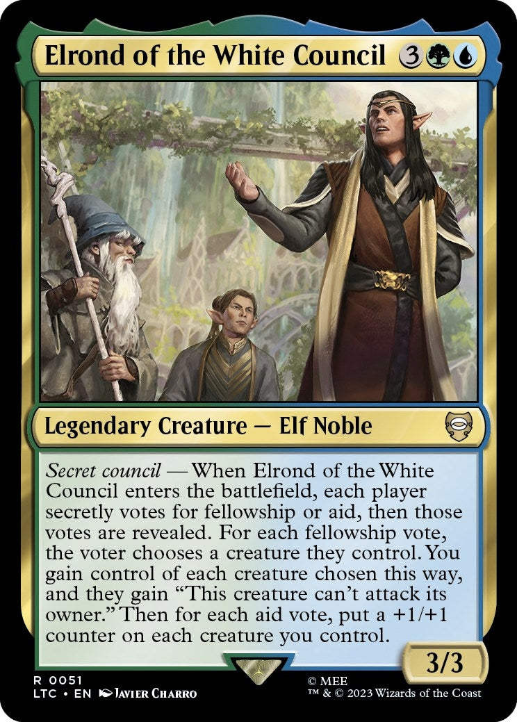 Elrond of the White Council (51) [LTC] - MTG Single