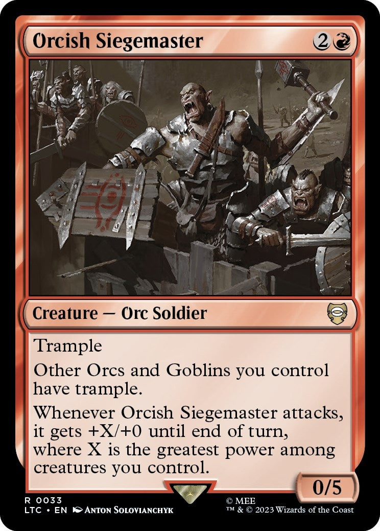 Orcish Siegemaster (33) [LTC] - MTG Single