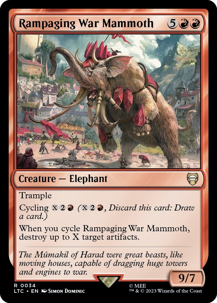 Rampaging War Mammoth (34) [LTC] - MTG Single