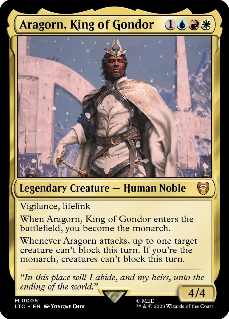 Aragorn King of Gondor (5) [LTC] - MTG Single
