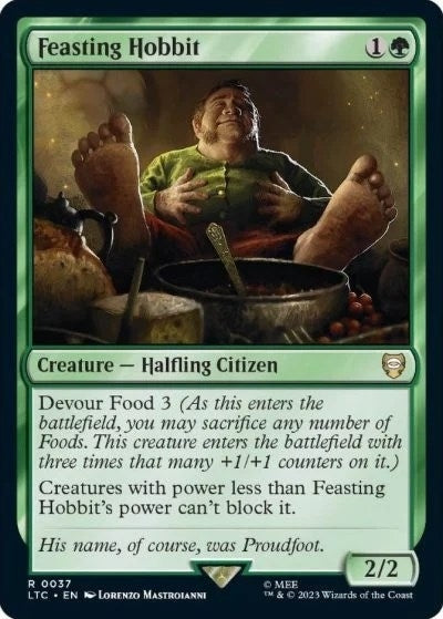 Feasting Hobbit (37) [LTC] - MTG Single