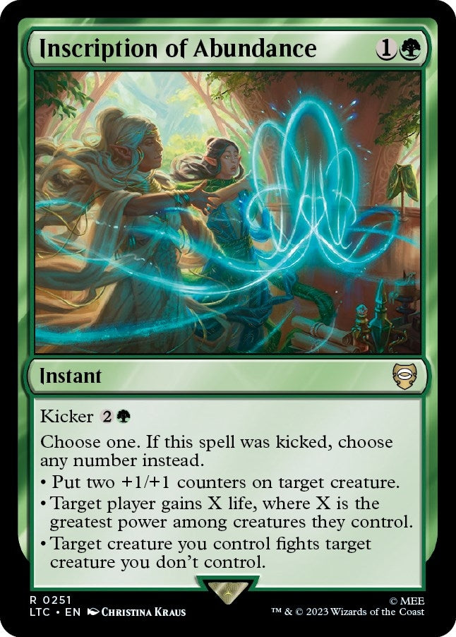 Inscription of Abundance (251) [LTC] - MTG Single