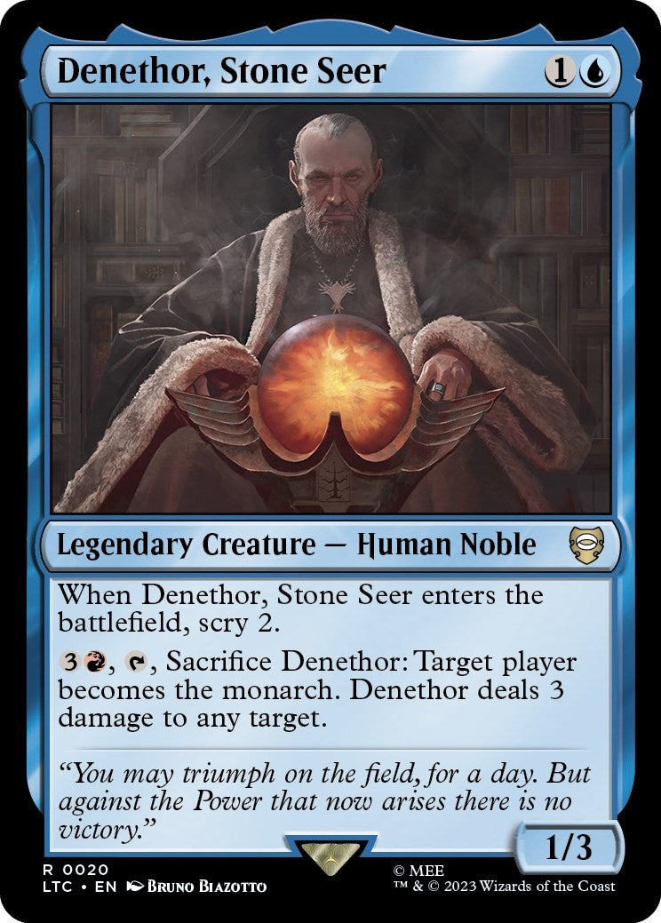 Denethor Stone Seer (20) [LTC] - MTG Single