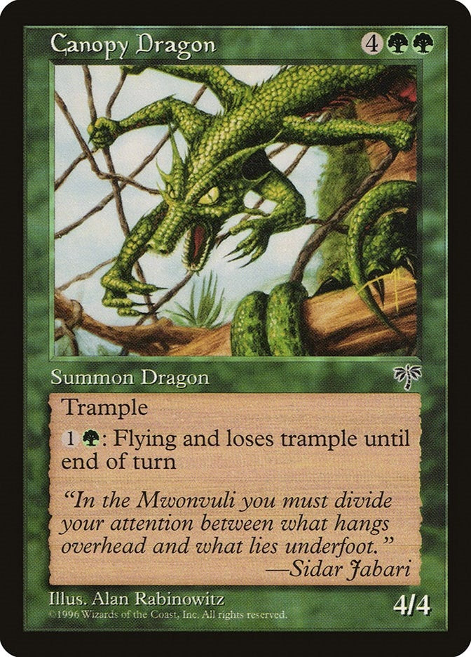 Canopy Dragon [MIR] - MTG Single
