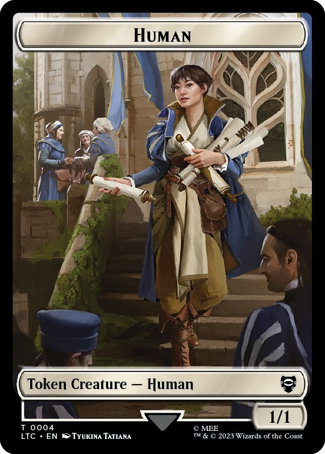 Human // Treasure Double-Sided Token (0) [LTC] - MTG Single