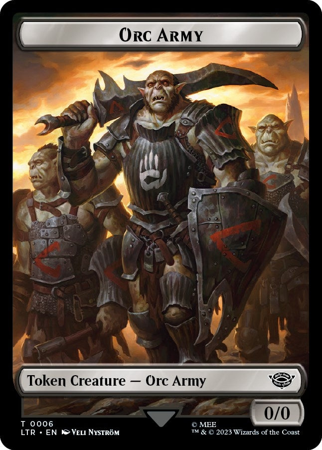 Orc Army (0006) // Orc Army (0005) Double-Sided Token (0) [LTR] - MTG Single