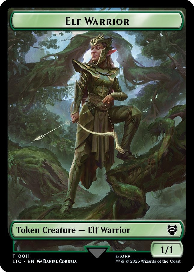 Elf Warrior // Treasure Double-Sided Token (0) [LTC] - MTG Single
