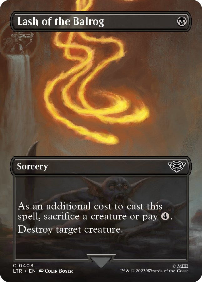 Lash of the Balrog (Borderless) (408) [LTR] - MTG Single