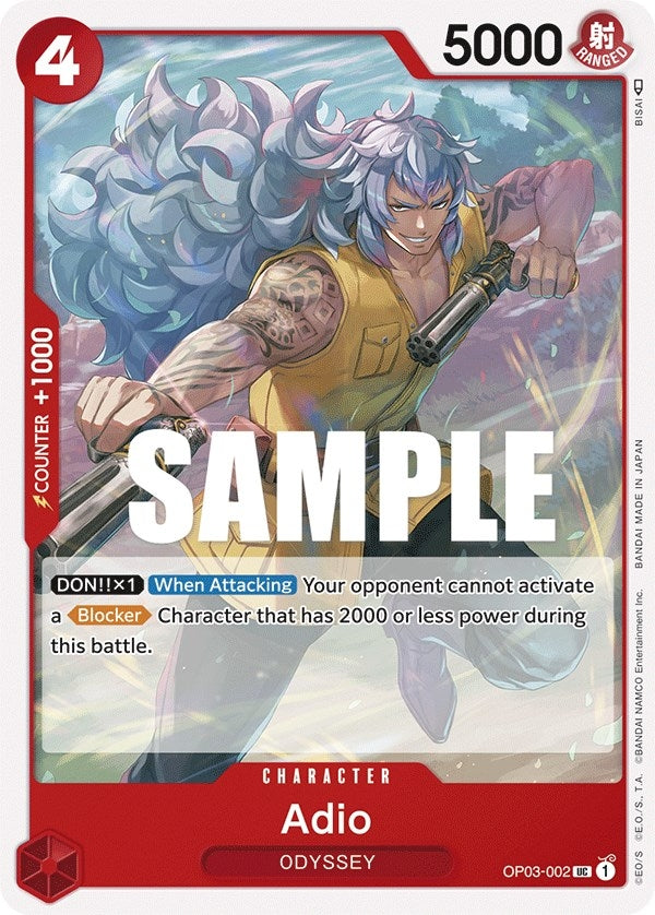 Adio (3002) (OP03) - One Piece Card Game Single