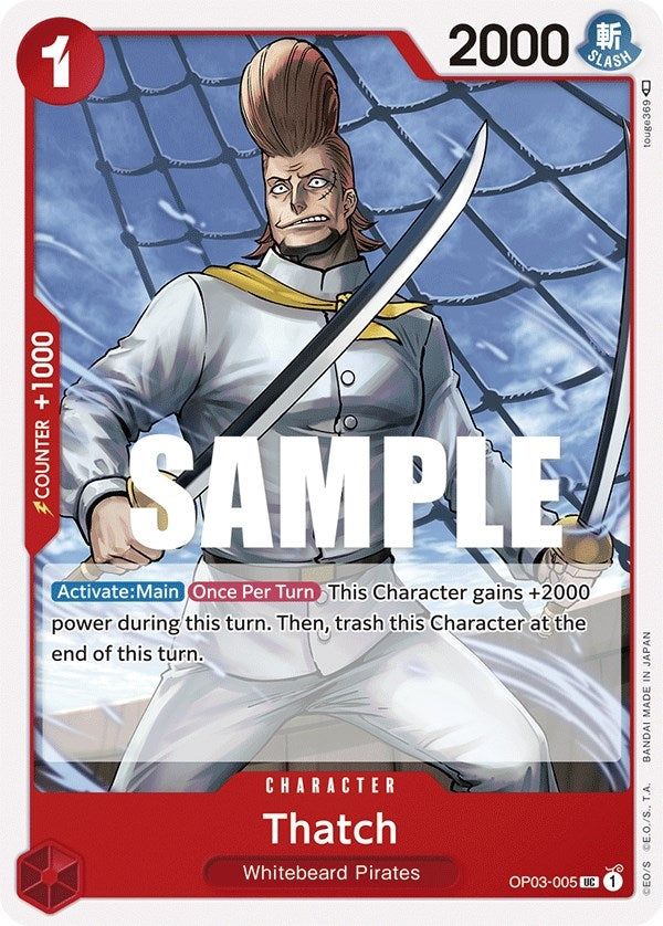 Thatch (3005) (OP03) - One Piece Card Game Single