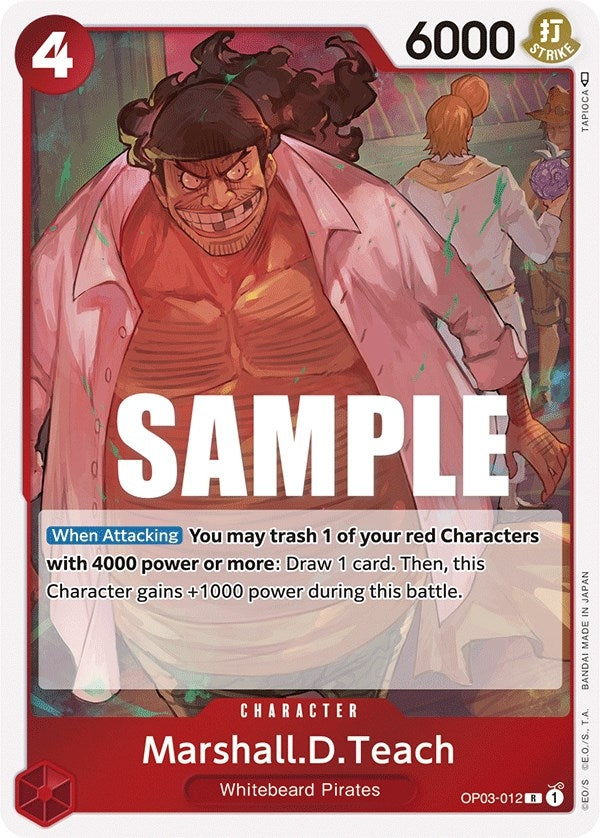Marshall.D.Teach (3012) (OP03) - One Piece Card Game Single