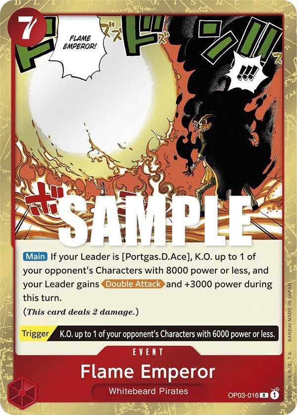 Flame Emperor (3016) (OP03) - One Piece Card Game Single