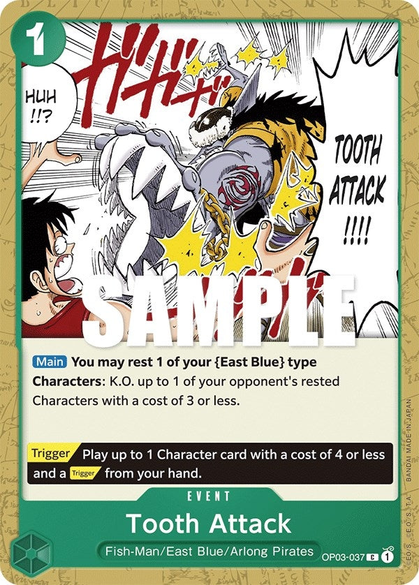 Tooth Attack (3037) (OP03) - One Piece Card Game Single