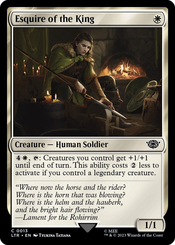 Esquire of the King (13) [LTR] - MTG Single
