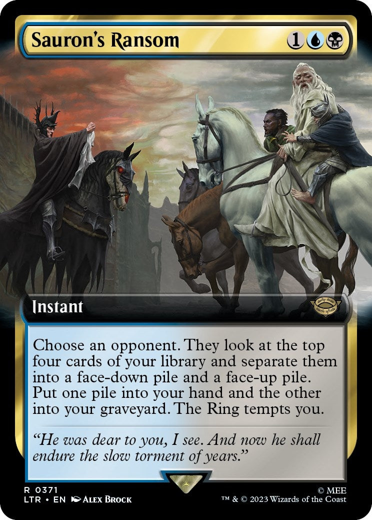 Sauron’s Ransom (Extended Art) (371) [LTR] - MTG Single